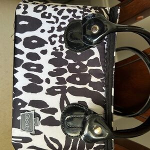Caboodle Monochrome Animal Print Cosmetic Bag
